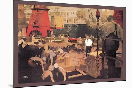 Empire Builders: Loading and Unloading Cargo-Fred Taylor-Mounted Premium Giclee Print