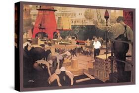 Empire Builders: Loading and Unloading Cargo-Fred Taylor-Stretched Canvas