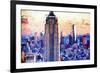 Empire Center - In the Style of Oil Painting-Philippe Hugonnard-Framed Giclee Print