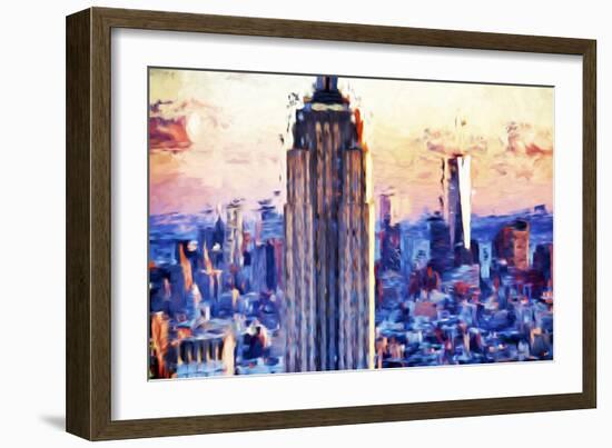 Empire Center - In the Style of Oil Painting-Philippe Hugonnard-Framed Giclee Print