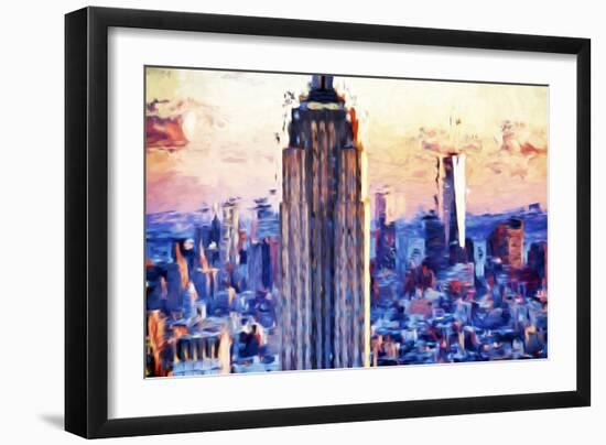 Empire Center - In the Style of Oil Painting-Philippe Hugonnard-Framed Giclee Print