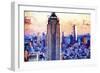 Empire Center - In the Style of Oil Painting-Philippe Hugonnard-Framed Giclee Print