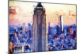 Empire Center - In the Style of Oil Painting-Philippe Hugonnard-Mounted Giclee Print