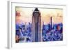 Empire Center - In the Style of Oil Painting-Philippe Hugonnard-Framed Giclee Print