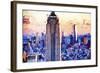 Empire Center - In the Style of Oil Painting-Philippe Hugonnard-Framed Giclee Print