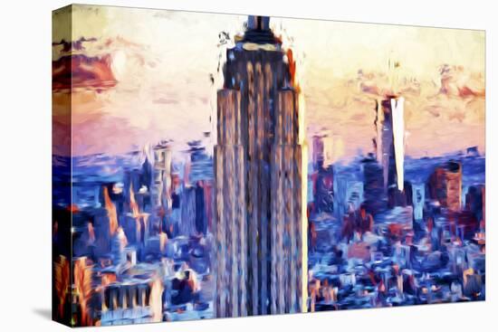 Empire Center - In the Style of Oil Painting-Philippe Hugonnard-Stretched Canvas