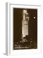 Empire Exhibition Scotland - Tait Tower by Moonlight-null-Framed Photographic Print