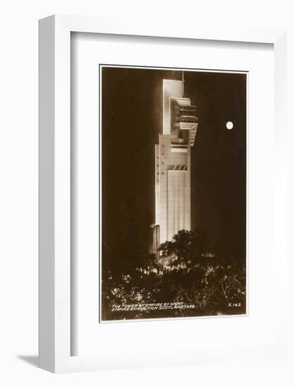 Empire Exhibition Scotland - Tait Tower by Moonlight-null-Framed Photographic Print