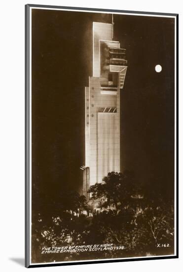 Empire Exhibition Scotland - Tait Tower by Moonlight-null-Mounted Photographic Print