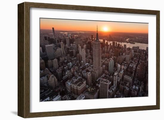 Empire Flight Sun Burst-Bruce Getty-Framed Photographic Print