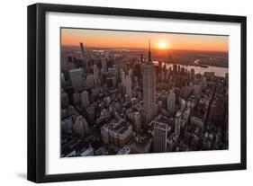 Empire Flight Sun Burst-Bruce Getty-Framed Photographic Print