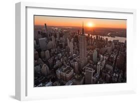 Empire Flight Sun Burst-Bruce Getty-Framed Photographic Print