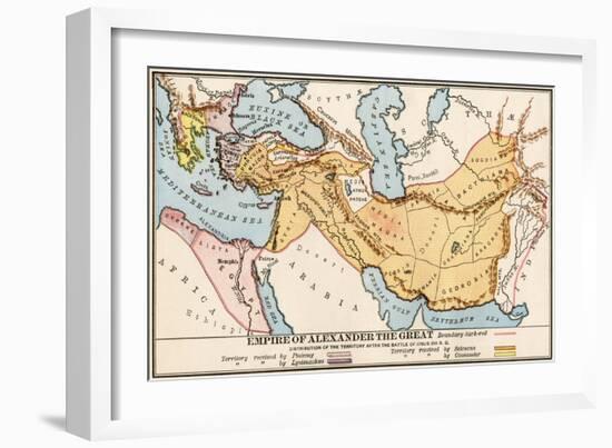 Empire of Alexander the Great After the Battle of Issus, 301 BC-null-Framed Giclee Print