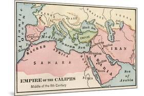 Empire of the Arab Caliphs, Middle of the 8th Century-null-Mounted Giclee Print