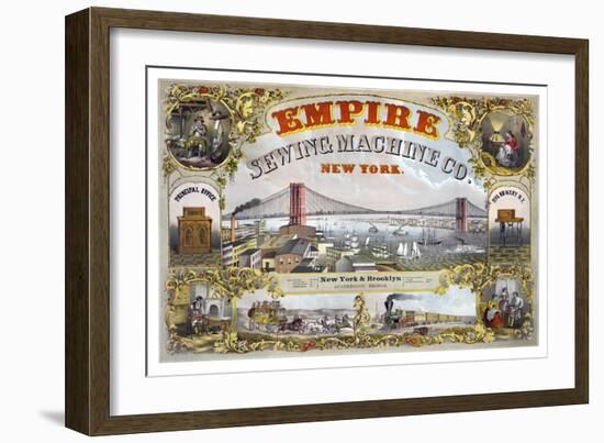 Empire Sewing Machine Company-Henry Seibert & Bros-Framed Art Print