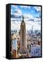Empire Skyline - In the Style of Oil Painting-Philippe Hugonnard-Framed Stretched Canvas