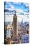 Empire Skyline - In the Style of Oil Painting-Philippe Hugonnard-Stretched Canvas