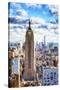 Empire Skyline - In the Style of Oil Painting-Philippe Hugonnard-Stretched Canvas