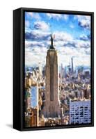 Empire Skyline - In the Style of Oil Painting-Philippe Hugonnard-Framed Stretched Canvas