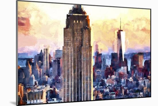 Empire State & 1 World Trade-Philippe Hugonnard-Mounted Giclee Print