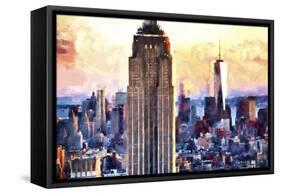 Empire State & 1 World Trade-Philippe Hugonnard-Framed Stretched Canvas