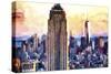 Empire State & 1 World Trade-Philippe Hugonnard-Stretched Canvas