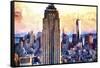 Empire State & 1 World Trade-Philippe Hugonnard-Framed Stretched Canvas