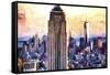 Empire State & 1 World Trade-Philippe Hugonnard-Framed Stretched Canvas