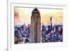 Empire State & 1 World Trade-Philippe Hugonnard-Framed Giclee Print