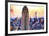 Empire State & 1 World Trade-Philippe Hugonnard-Framed Giclee Print