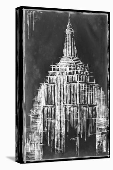 Empire State Blueprint-Ethan Harper-Stretched Canvas