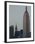 Empire State Building and Chrysler Building, New York City, USA-Alan Copson-Framed Photographic Print