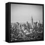 Empire State Building and Manhattan, New York City, New York, USA-Jon Arnold-Framed Stretched Canvas