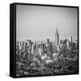 Empire State Building and Manhattan, New York City, New York, USA-Jon Arnold-Framed Stretched Canvas