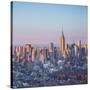 Empire State Building and Manhattan, New York City, New York, USA-Jon Arnold-Stretched Canvas