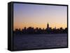 Empire State Building and Mid Town Skyline at Dawn, Manhattan, New York City, USA-Amanda Hall-Framed Stretched Canvas