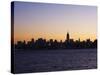 Empire State Building and Mid Town Skyline at Dawn, Manhattan, New York City, USA-Amanda Hall-Stretched Canvas