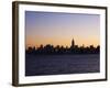 Empire State Building and Mid Town Skyline at Dawn, Manhattan, New York City, USA-Amanda Hall-Framed Photographic Print