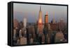 Empire State Building and Midtown Manhattan, New York, USA-Peter Adams-Framed Stretched Canvas