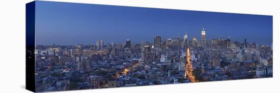 Empire State Building and Midtown Skyline, Manhattan, New York City, USA-Jon Arnold-Stretched Canvas