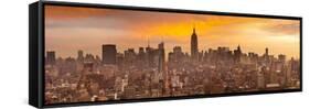 Empire State Building and Midtown Skyline, Manhattan, New York City, USA-Jon Arnold-Framed Stretched Canvas