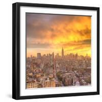 Empire State Building and Midtown Skyline, Manhattan, New York City, USA-Jon Arnold-Framed Photographic Print