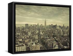 Empire State Building and Midtown Skyline, Manhattan, New York City, USA-Jon Arnold-Framed Stretched Canvas