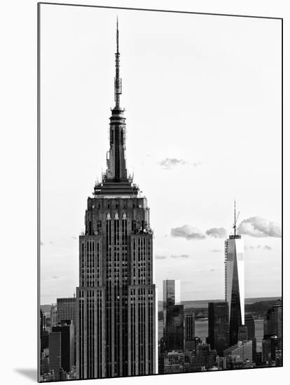 Empire State Building and One World Trade Center (1 WTC), Manhattan, New York-Philippe Hugonnard-Mounted Photographic Print