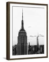 Empire State Building and One World Trade Center (1 WTC), Manhattan, New York-Philippe Hugonnard-Framed Premium Photographic Print
