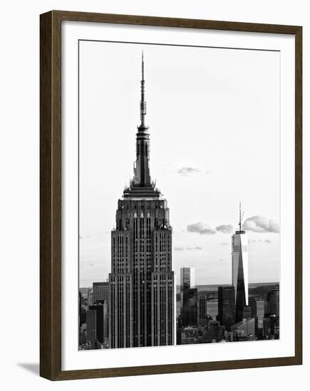 Empire State Building and One World Trade Center (1 WTC), Manhattan, New York-Philippe Hugonnard-Framed Premium Photographic Print