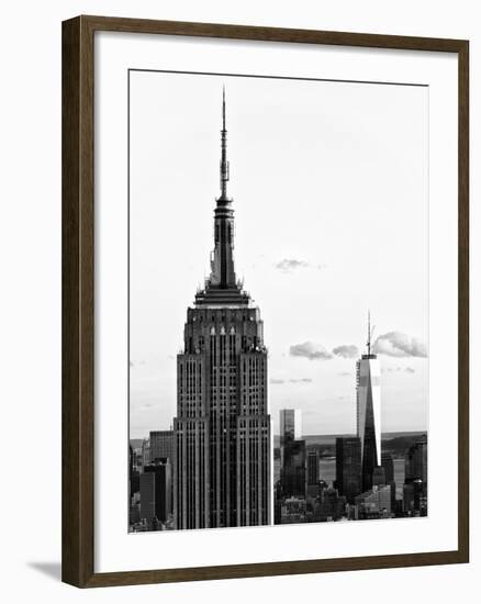 Empire State Building and One World Trade Center (1 WTC), Manhattan, New York-Philippe Hugonnard-Framed Premium Photographic Print