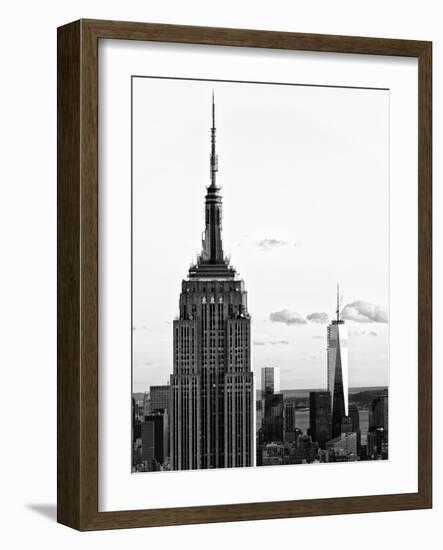 Empire State Building and One World Trade Center (1 WTC), Manhattan, New York-Philippe Hugonnard-Framed Photographic Print