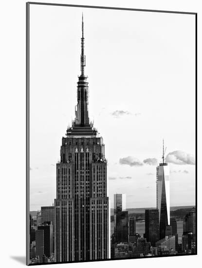 Empire State Building and One World Trade Center (1 WTC), Manhattan, New York-Philippe Hugonnard-Mounted Photographic Print