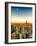 Empire State Building and One World Trade Center at Sunset, Manhattan, New York-Philippe Hugonnard-Framed Photographic Print